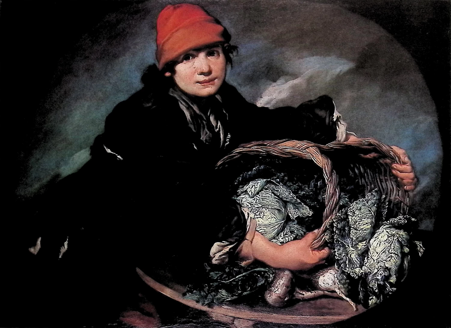 Giacomo Ceruti, il Pitocchetto - 109, Ragazzo con canestro di verdure, Ulster Museum, Belfat